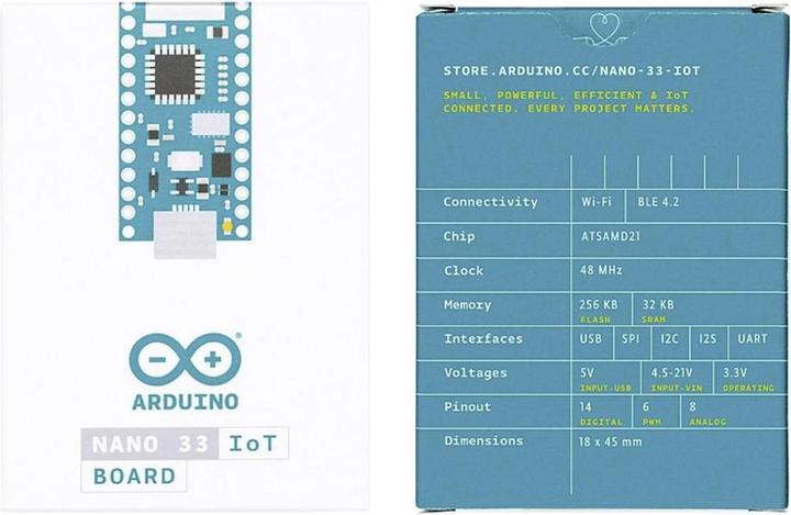 Actual product image Arduino Nano 33 IoT development board