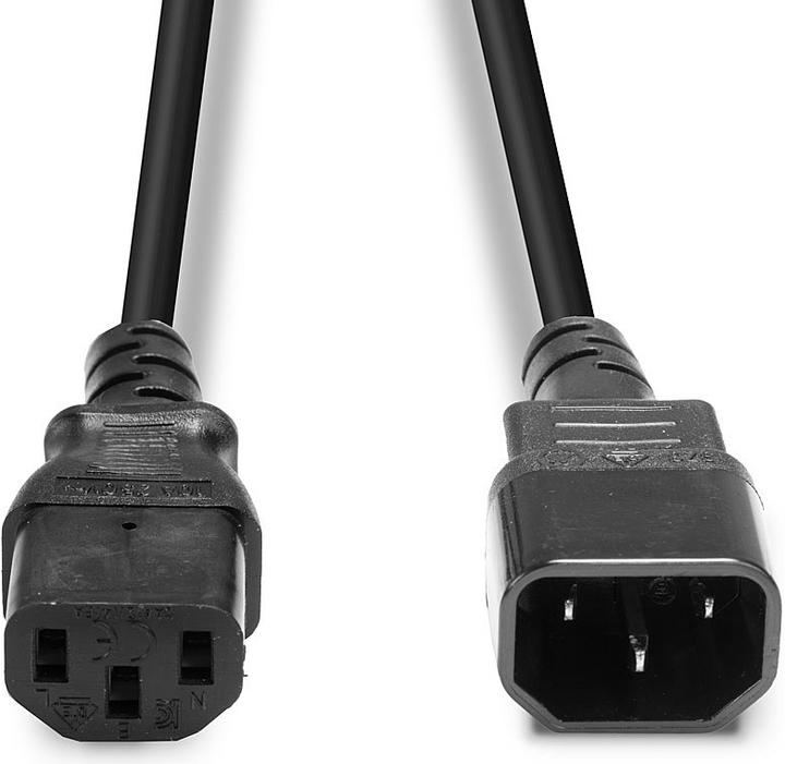 Produktbild Lindy IEC-Netzkabel C14 an IEC C13 (1 m)