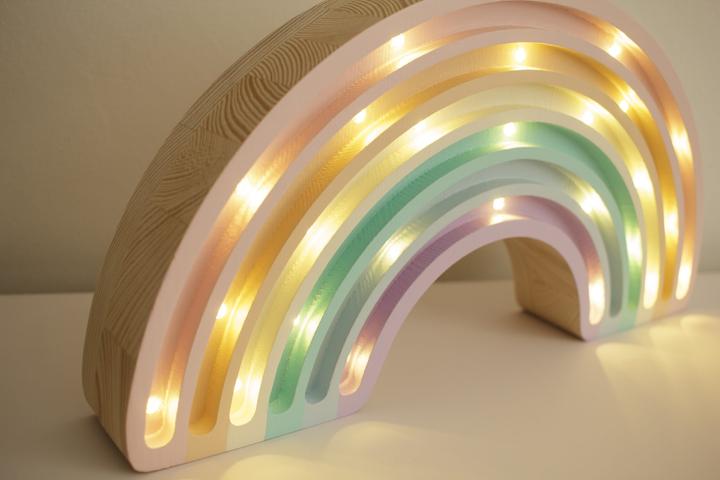 Actual product image Little Lights Night lamp Rainbow Pastel