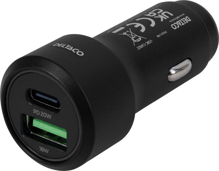 Produktbild Deltaco USBC-CAR122 mobile device charger Black Auto