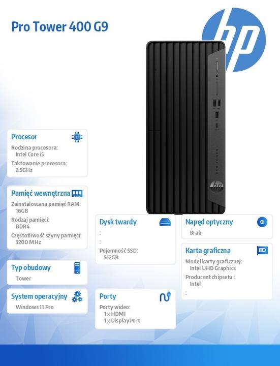 Immagine prodotto HP 400 G9 (Intel i5-13500T, 16 GB, 512 GB, UHD Graphics 770)
