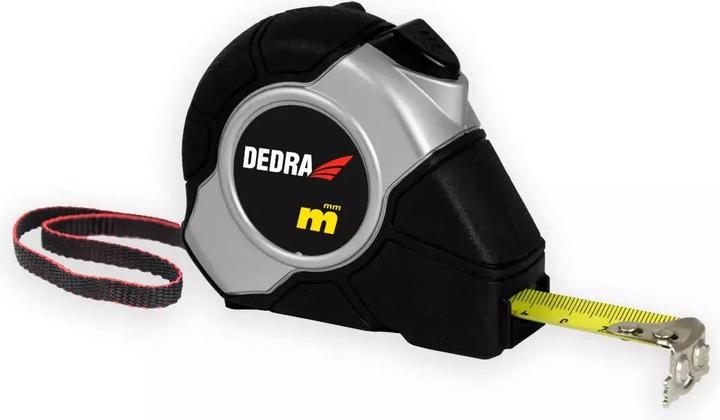 Actual product image Dedra Measuring tape 16 mm/3 m, automatic tape lock, rubber case - M393P
