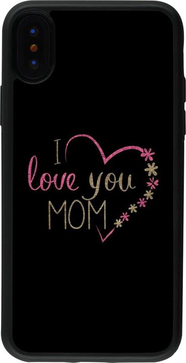 Actual product image PhoneLook Coque Silicone rigide noir I love you Mom (Apple iPhone XS, Apple iPhone X)