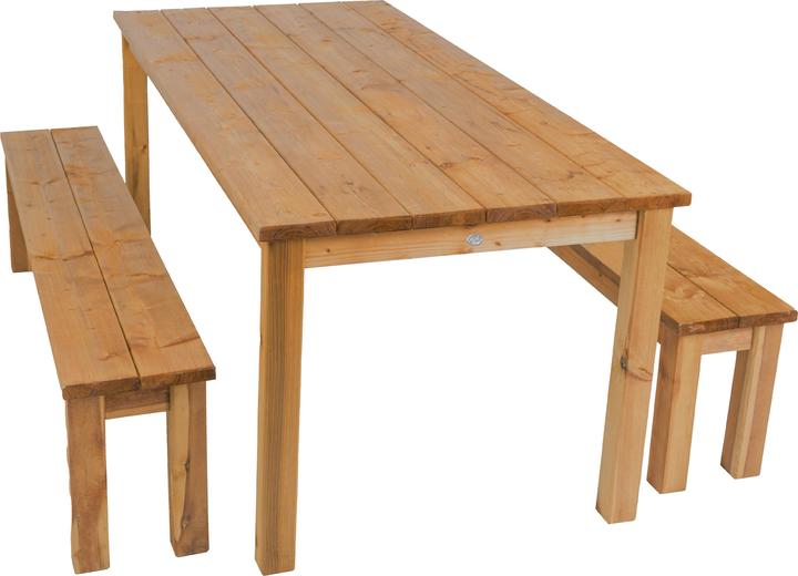 Axi Louise Picknicktisch mit Bänken aus Holz 200 cm - Braun