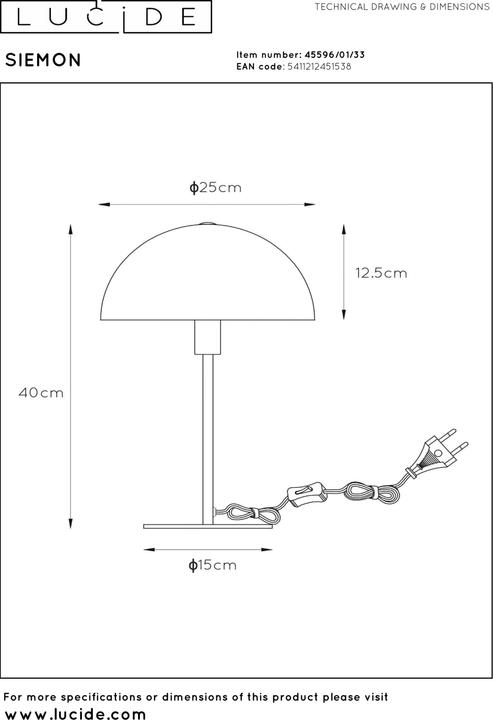Image du produit Lucide Siemon (E14)