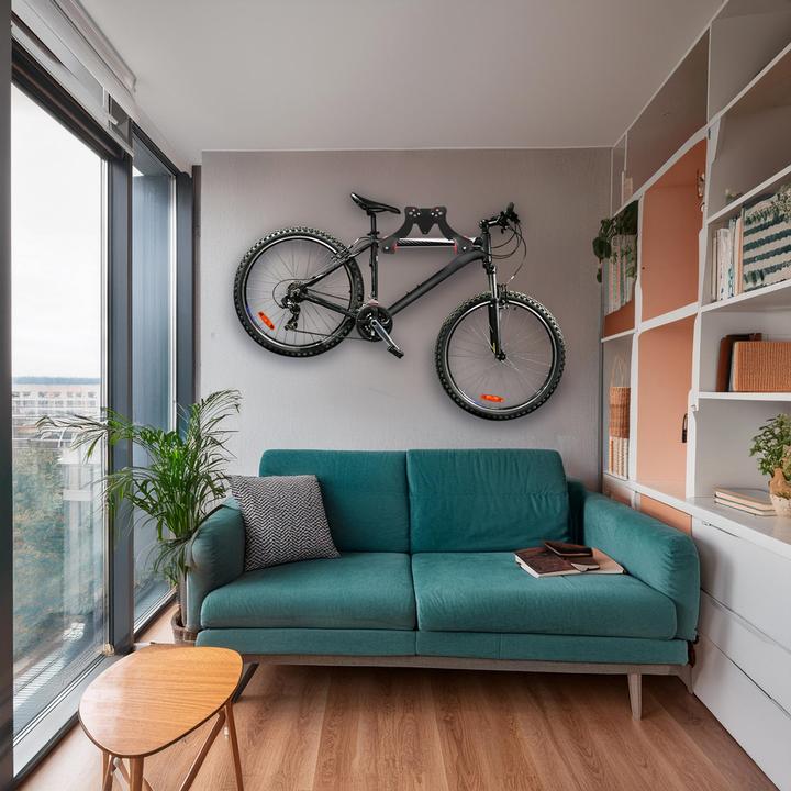 Produktbild Maclean Fahrrad-Wandhalterung aus Stahl Tragfähigkeit 30 kg MC-449