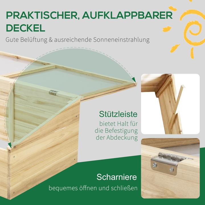 Actual product image Outsunny Wooden greenhouse
