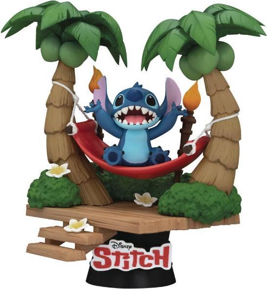 Productafbeelding Beast Kingdom Lilo & Stitch D-Stage PVC Diorama Stitch Hangmat 13 cm