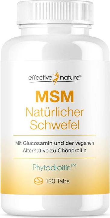 Produktbild Effective Nature MSM mit Glucosamin und Phytodroitin (120 Stück, Tabletten, 120 g)