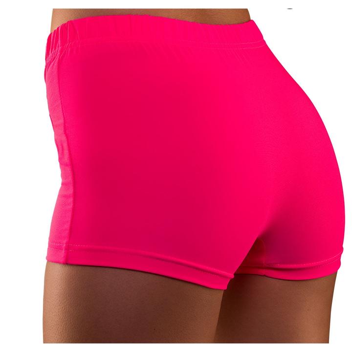 Wicked Costumes 80er Neon Hot Pants Shorts in Neon Pink (S)
