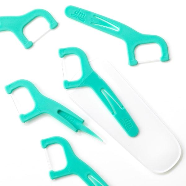 Produktbild dm Dontodent Zahnseidesticks sensitive mit Etui