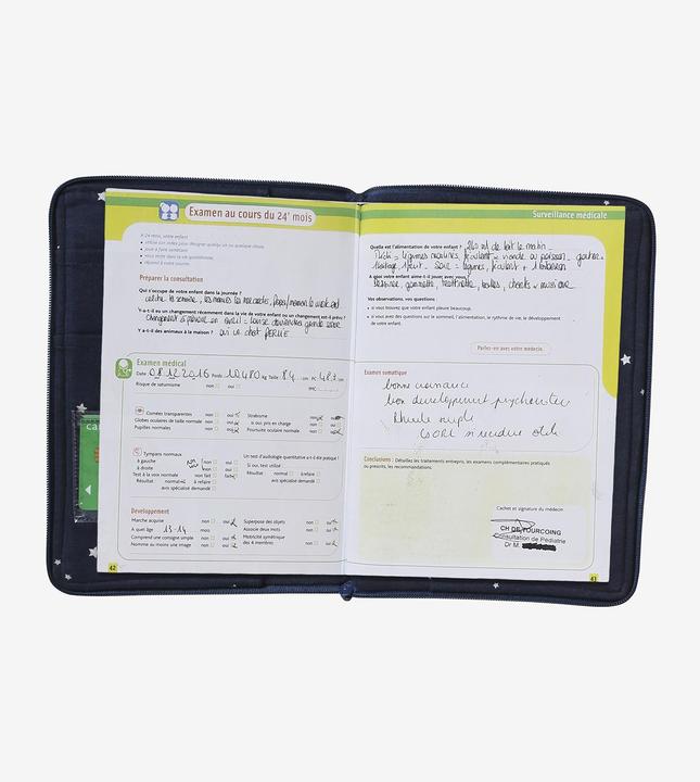 Valeurs nutritives et ingrédients Vertbaudet Pochette de protection pour le carnet de santé
