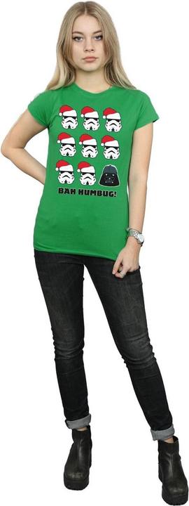 Actual product image Star Wars Womens/Ladies Christmas Humbug Cotton T-Shirt (S)
