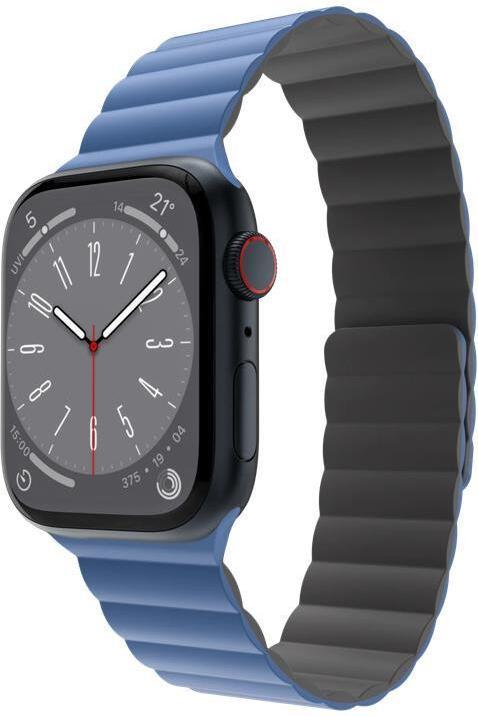 Produktbild MagEasy Magnetisches Silikon-Armband für Apple Watch 38/40/41mm - Blau (38 mm, 41 mm, 40 mm, Silikon)