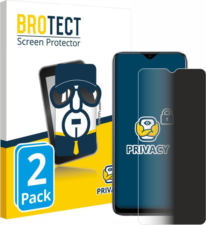 Productafbeelding BROTECT Sichtschutzfolie Anti-Spy Privacy Folie Blaulicht-Schutz (2 Stuk, Realme C11 2021)