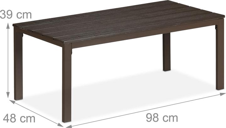 Produktbild Relaxdays Gartentisch (98 cm)