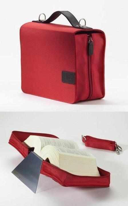 Barth & Bauer SKIN Tasche BASIC 2.0 Gr. L (Sartorius) rubin-rot / mit Tragegurt & Buchstütze