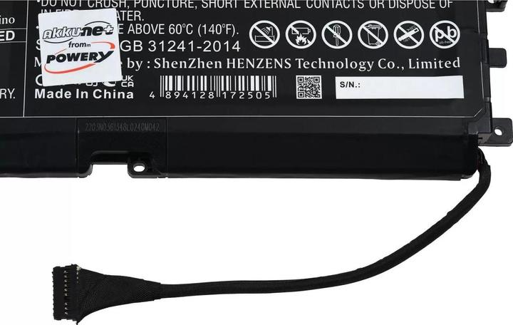 Actual product image AccuCell Razer Blade 15 2020, 15 2021 battery, RZ09-0328, type RC30-0328 (4200 mAh)