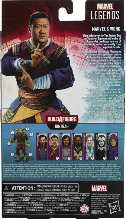 Produktbild Hasbro Legends Series Marvel’s Wong Sammelfigur (15 cm), 4 Accessoires und 1 Build-A-Figure Element