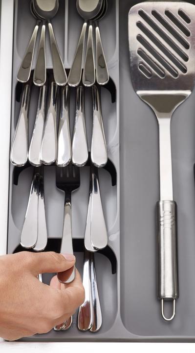 Produktbild Joseph Joseph DrawerStore Besteckeinlage, grau, 38.4x39.7x5.3cm