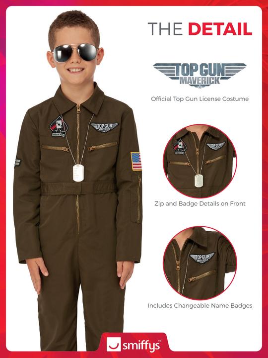 Produktbild Smiffys Top Gun: Maverick (128, 134, 140)