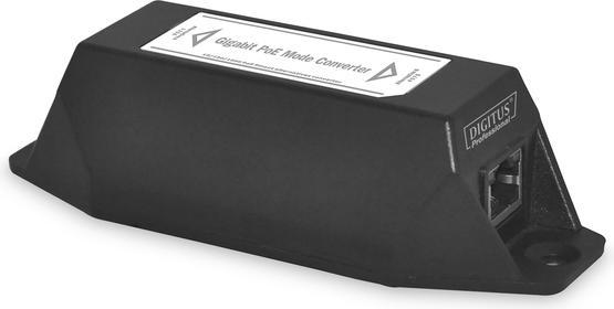 Image du produit Digitus Le convertisseur de mode Gigabit PoE convertit le mode PoE A en mode PoE B 1 x entrée PoE 1 x
