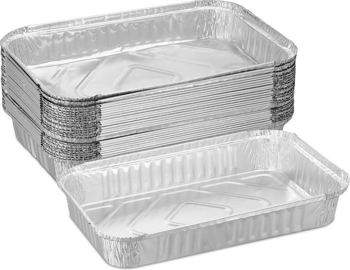 Relaxdays 25x barquettes en aluminium