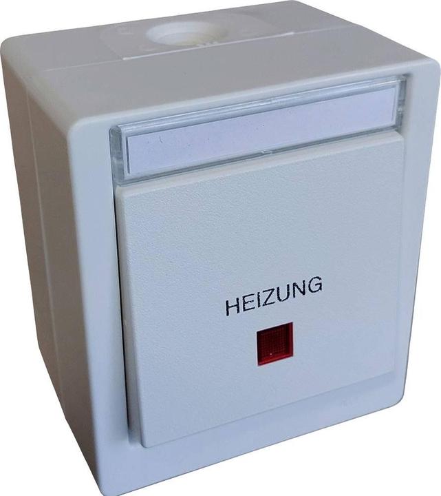 Produktbild N&L Elektrotechnik N & L 27714 Heizungs-Notschalter Komplett Aufputz Weiss