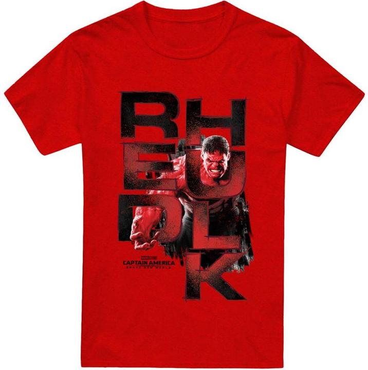 Immagine prodotto Captain America Maglietta Hulk Rosso Logo Adulto Unisex (M)