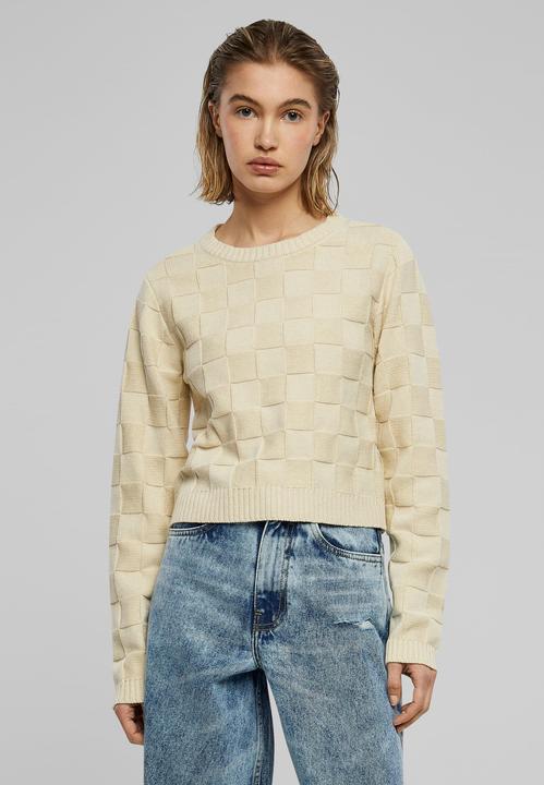 Actual product image Urban Classics Ladies Check Knit Sweater - 126785 (S)