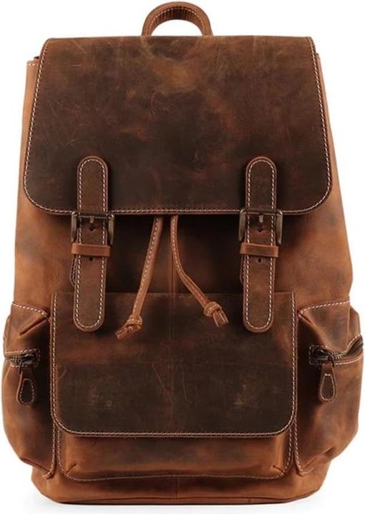 Produktbild Only-Bags.Store Handgefertigter Rucksack aus genarbtem Leder