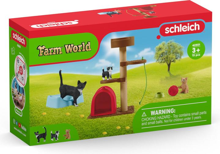Actual product image Schleich Play fun for cute cats