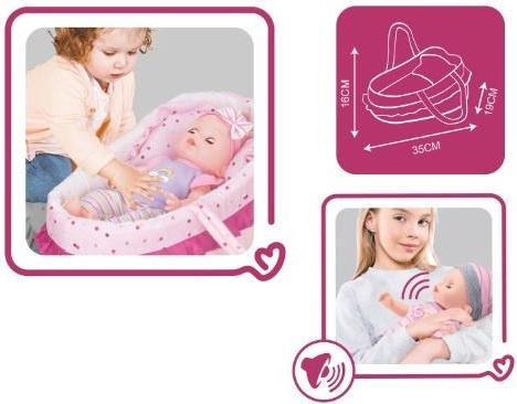 Produktbild Komelon 14in Doll Backpack Set With Drink /Pee