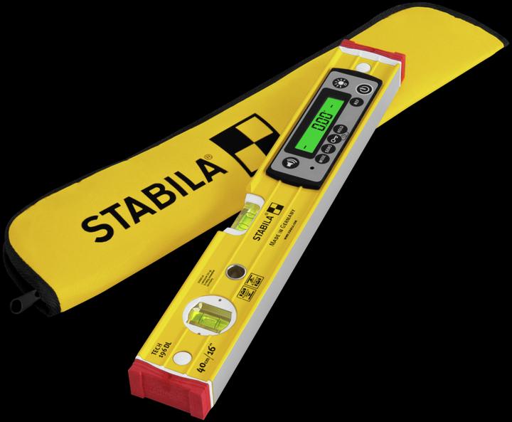 Produktbild Stabila Elektronik Wasserwaage TECH 196 DL 40 cm kalibrationsfrei IP67 19830 (40 cm)
