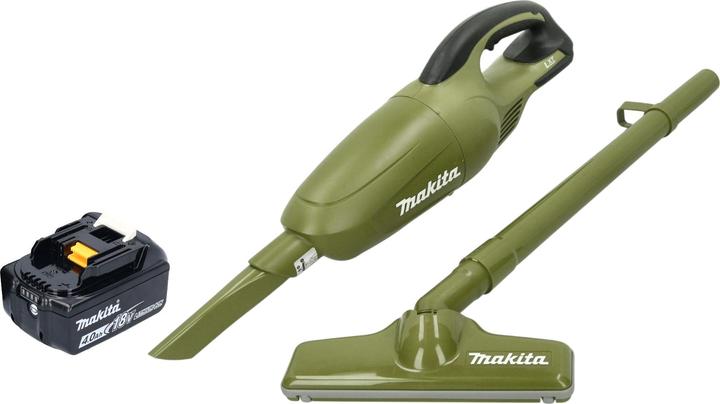 Image du produit Makita DCL 180 MO Aspirateur à batterie 18 V 0,65 l Olive Outdoor Adventure Series + 1x batterie 4,0 Ah -