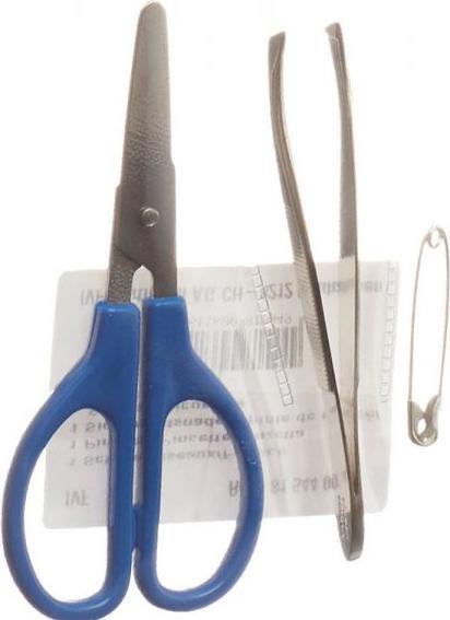 Image du produit IVF Hartmann set ciseaux pincette épingles de sûreté épingles de sûreté