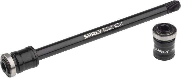 Produktbild Surly Excellent Adventure Steckachse mit Fahrradanhänger Kupplung, HR 12x148mm, black