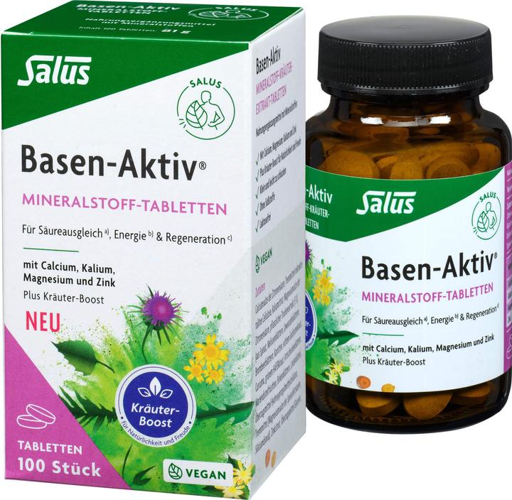 Produktbild Salus Basen-Aktiv Mineralstoff Tablette (100 Stück, Tabletten, 187 g)
