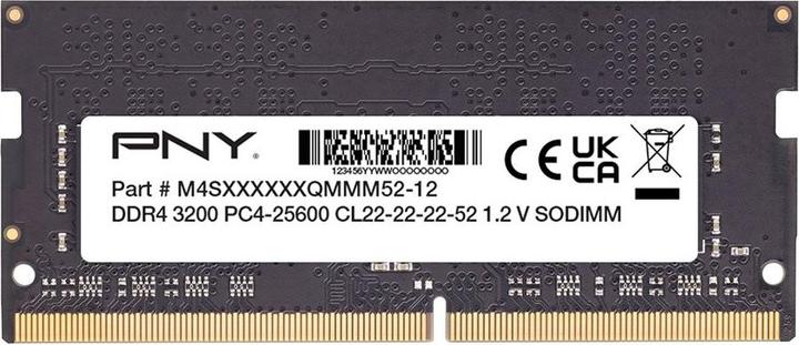 Produktbild PNY PERFORMANCE DDR4 3200MHZ 8GB (1 x 8GB, 3200 MHz, DDR4-RAM, SO-DIMM)