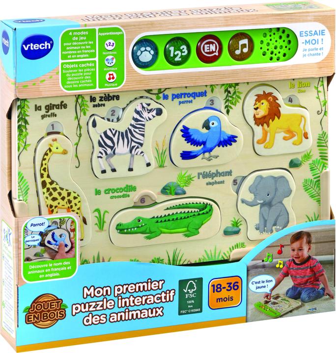 Produktbild VTech Erstes Interaktives Tierpuzzle (Französisch)