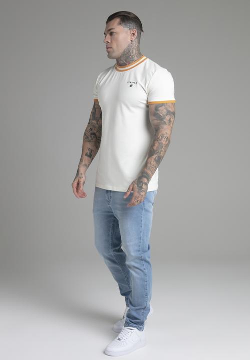 Actual product image Siksilk T-shirt Ringer T-shirt in ecru (L)