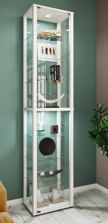 Actual product image VCM Collection stand display case wood glass Kavis XL (227 x 50 x 38 cm)