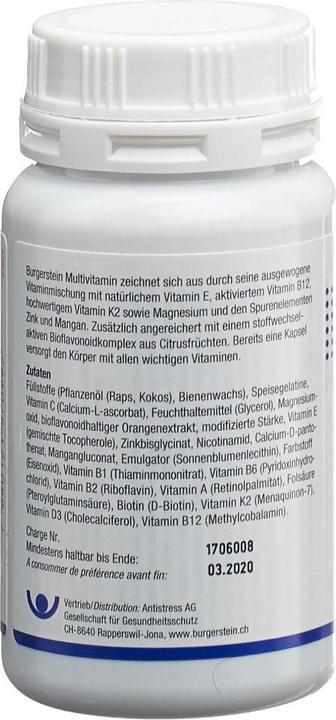 Produktbild Burgerstein Multivitamin (60 Stück, Kapseln, 128 g)