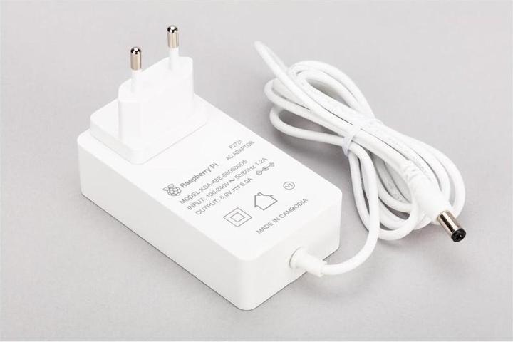 Immagine prodotto Berrybase Alimentatore da 48W per Raspberry Pi Build HAT, UE, bianco