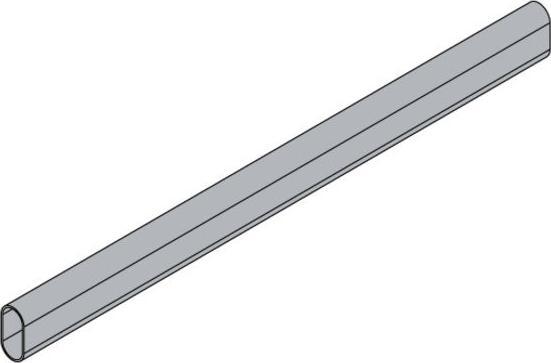 Produktbild Hettich Schrankrohr 15 x 30 x 1000 mm, oval, weiss