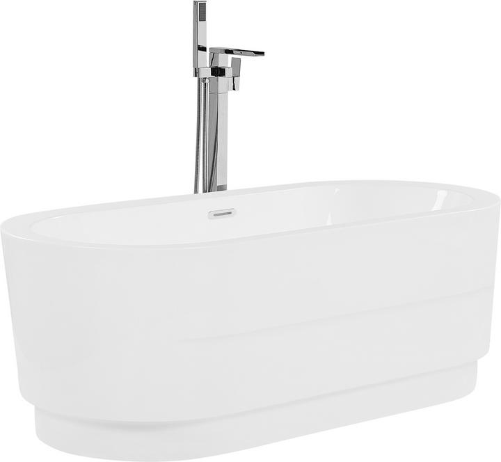 Actual product image Beliani Bathtub freestanding white oval 170 x 80 cm EMPRESA (214 l, 80 cm)