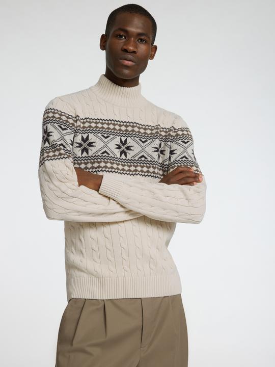 Produktbild Selected Homme Slhflake Ls Knit Cable High Neck W (L)