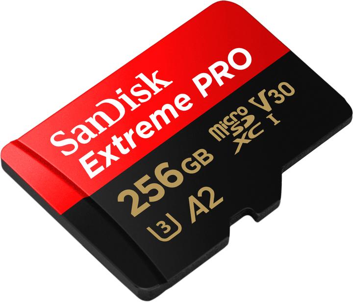 Image du produit SanDisk Extreme PRO UHS-I V30 (256 Go, microSDXC, U3, UHS-I)