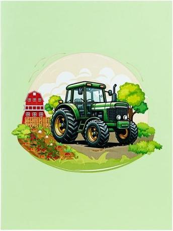 Image du produit MU Classic 3D Pop-Up Grusskarte - Traktor (1 pcs)