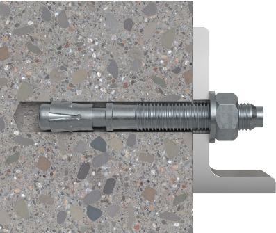 Actual product image Fischer 524831 Shelf fastening RB 8x40 K, contents SX Green 8 x 40 expansion dowel, 5 x 50 screw, 1 each (10 pcs.)